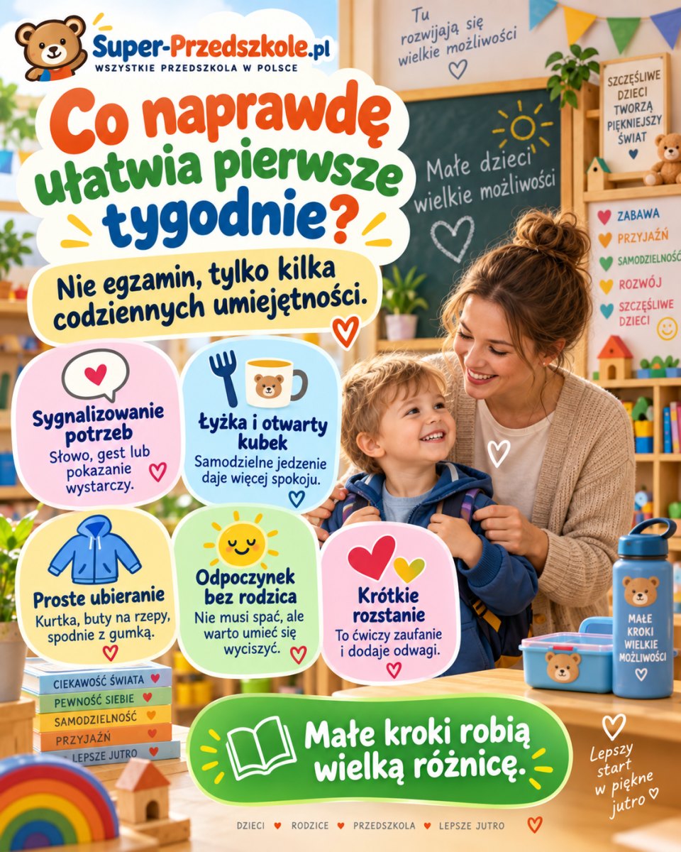 Co dziecko powinno umieć przed przedszkolem — i czego nikt nie ma prawa wymagać