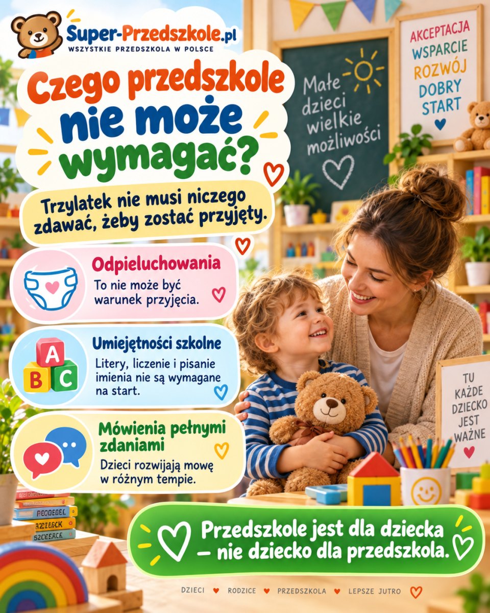 Co dziecko powinno umieć przed przedszkolem — i czego nikt nie ma prawa wymagać