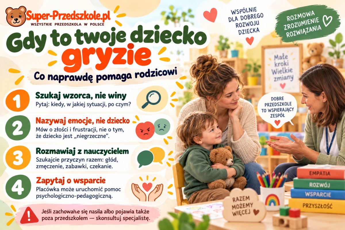 Dziecko gryzie albo jest gryzione — czego możesz oczekiwać od przedszkola