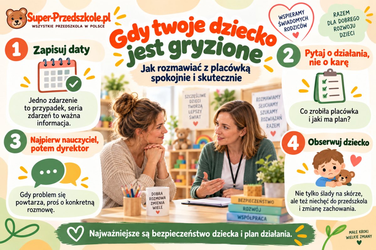 Dziecko gryzie albo jest gryzione — czego możesz oczekiwać od przedszkola