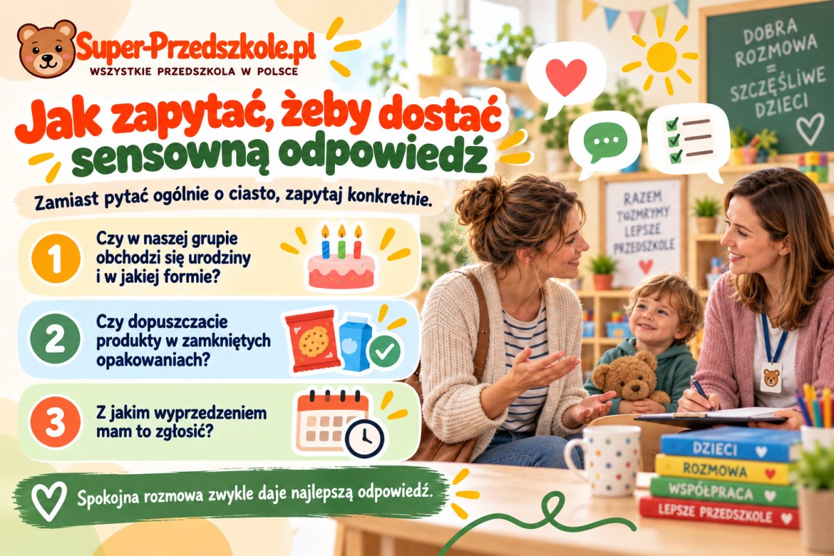 Tort na urodziny w przedszkolu — czy można przynieść