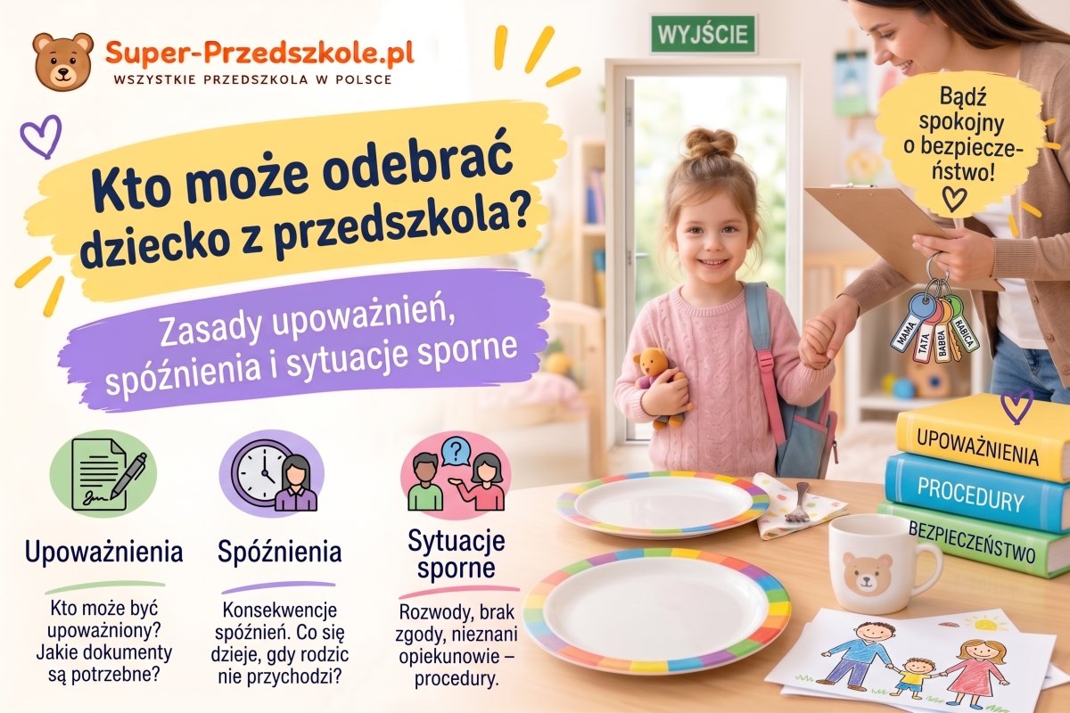 Rodzic odbierający dziecko z przedszkola