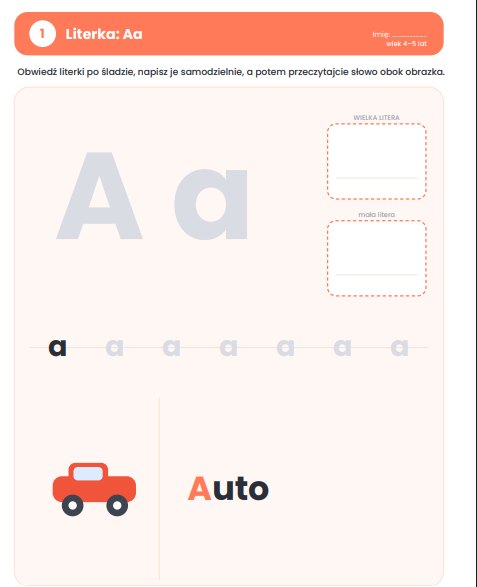 Karta Pracy - Pierwsze Litery A-K