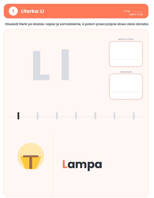 Karta Pracy - Pierwsze Litery L-Z