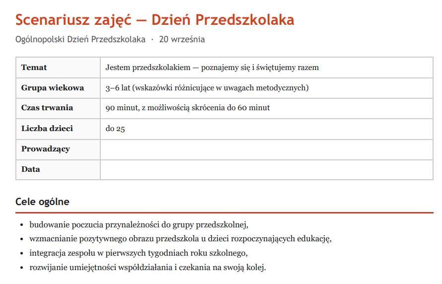 Dzień Przedszkolaka