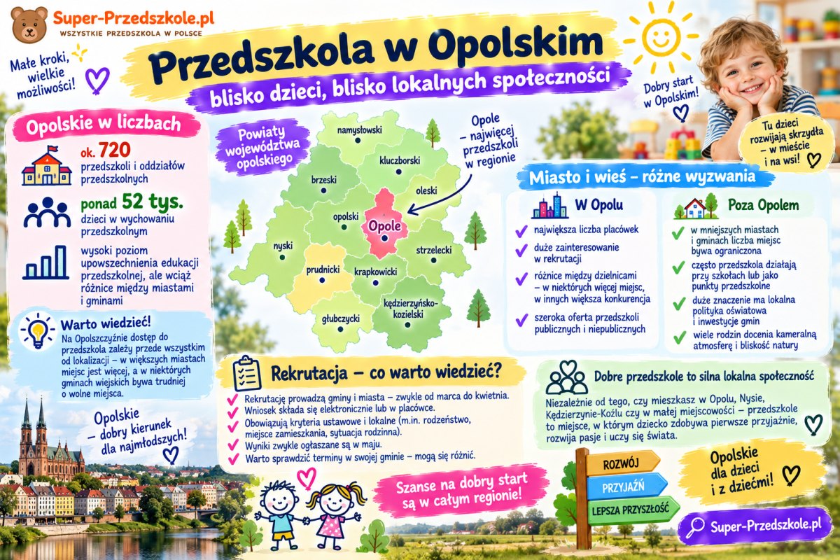 Przedszkola w Opolskiem: najtrudniej o miejsce w całej Polsce