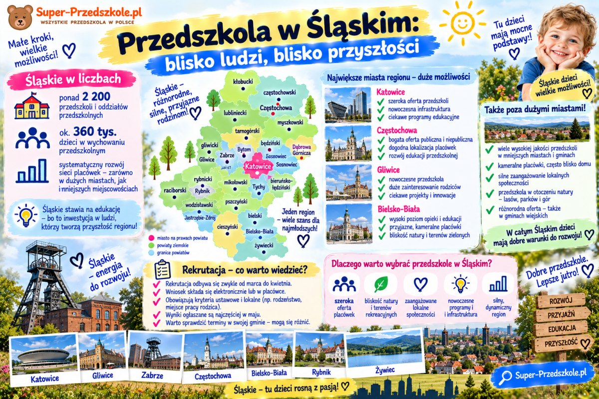 Przedszkola na Śląsku: największe grupy w Polsce, ale Katowice mają miejsca